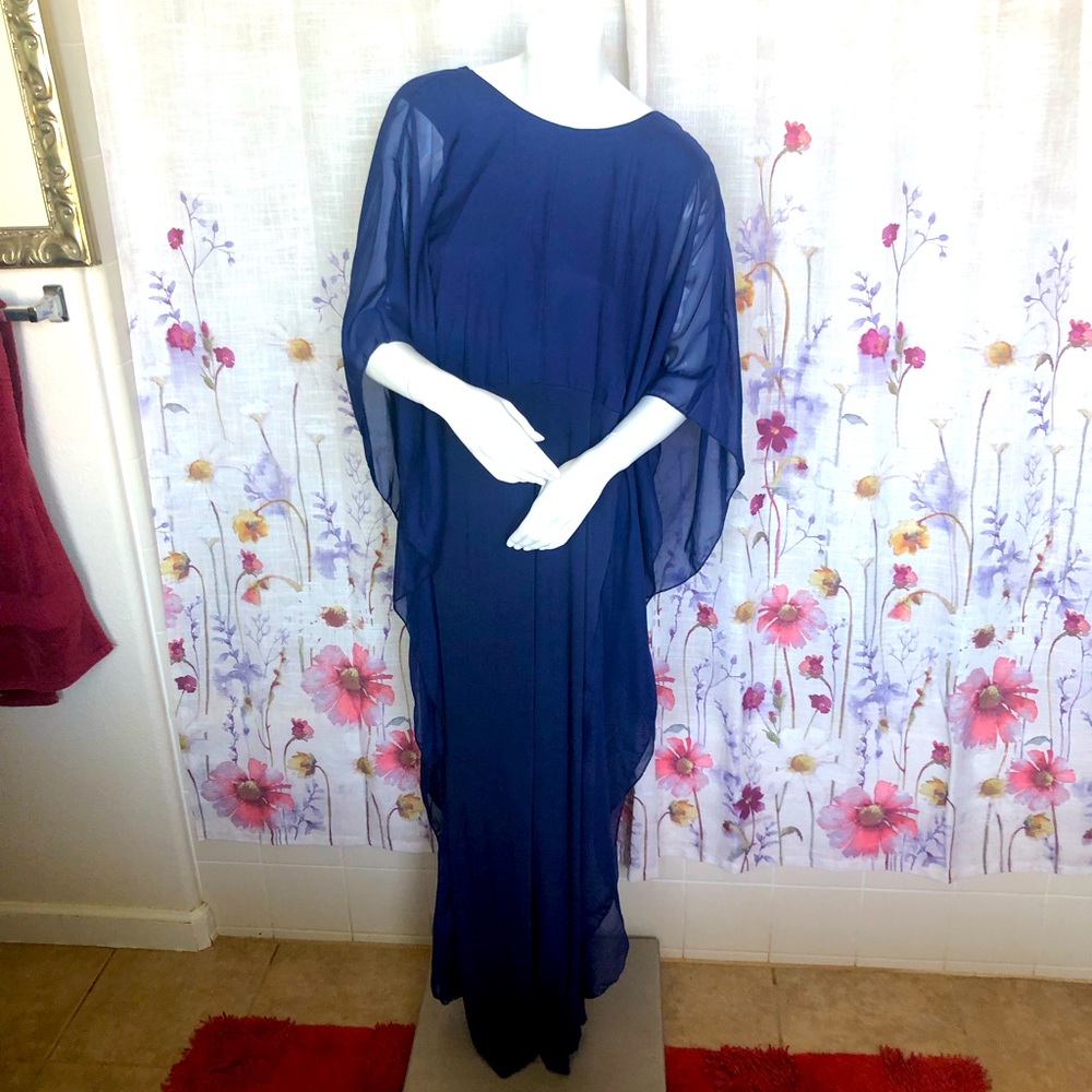 round neck polyester chiffon jumpsuit